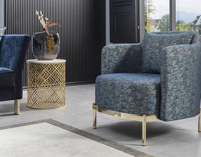 Ailso Classic Metal Legs Living Room Sofa Set - Image 4