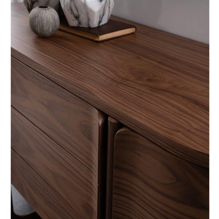 Eliza Natural Walnut Wood  With Metal Dining Room Set - Image 31