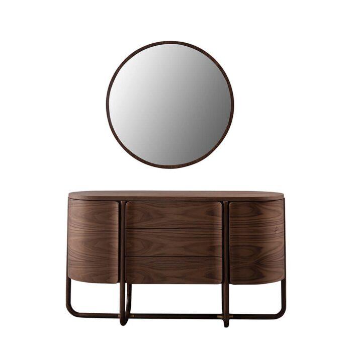 Eliza Natural Walnut Wood  With Metal Dining Room Set - Image 26
