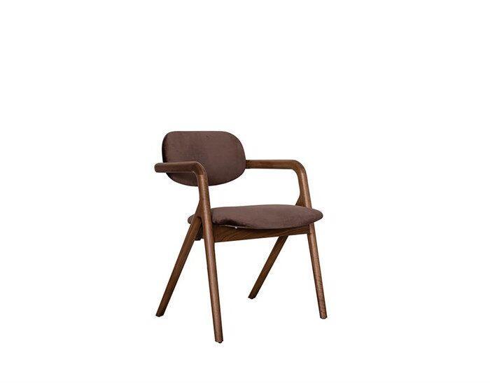 Eliza Natural Walnut Wood  With Metal Dining Room Set - Image 6