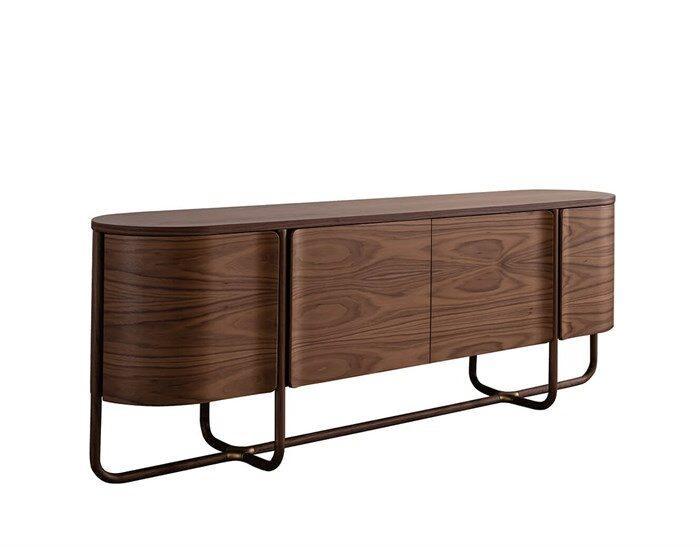 Eliza Natural Walnut Wood  With Metal Dining Room Set - Image 10