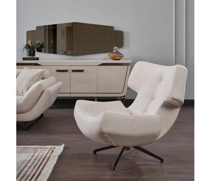 Stain Proof Bugatti Luxury Living Room Sofa Set - Image 5