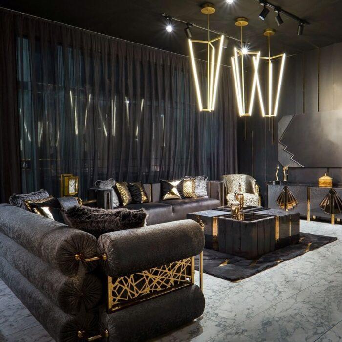 Olimpos Art Deco Luxury Living Room Set