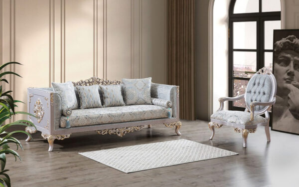 New Saraiya Classic Living Room Sofa Set - Image 3