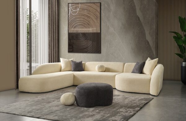 New Modern Sierra Corner Sofa Set Blue - Image 11