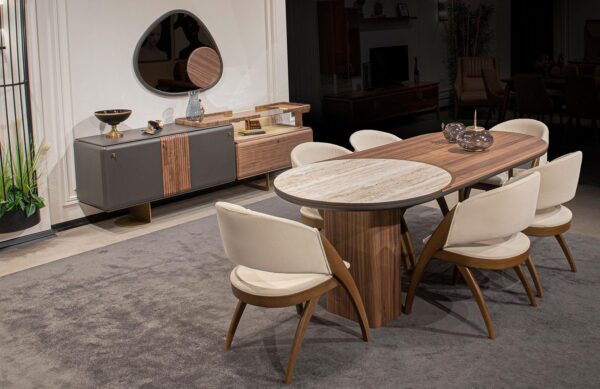 New Minimalist Contemporary Javey Dining Room Set